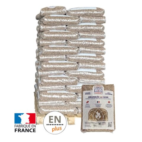 Granulés de bois Arédien – Palette de 70 sacs de 15kg