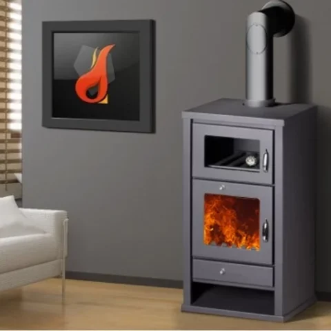 Poêle à bois avec Four 16 KW BELLEZA DELUXE F